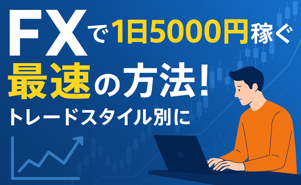 FXで1日5000円稼ぐ最速の方法！トレードスタイル別に解説